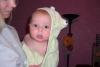 Alex as a post-bath froggy